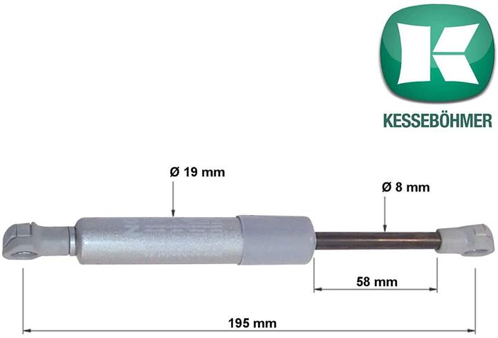 Produktbild Sotech 2 x Kesseböhmer Kompressionsfeder Lift-O-Mat