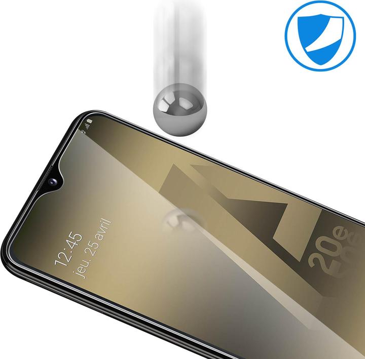 Actual product image Avizar Crystal clear film, glass screen protector (1 Piece, Samsung Galaxy A20e)