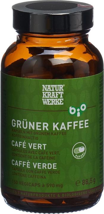 Image du produit NaturKraftWerke Café vert Vegicaps Bio/kbA (150 pièce(s), Capsules, 310 g)