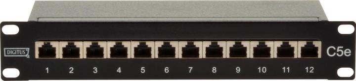 Actual product image Digitus Patch Panel 25.4cm 10inch Cat5e 12-Port shielded