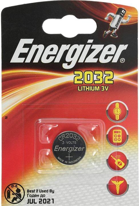 Actual product image Energizer CR2032 Lithium (1 pcs., CR2032, 240 mAh)