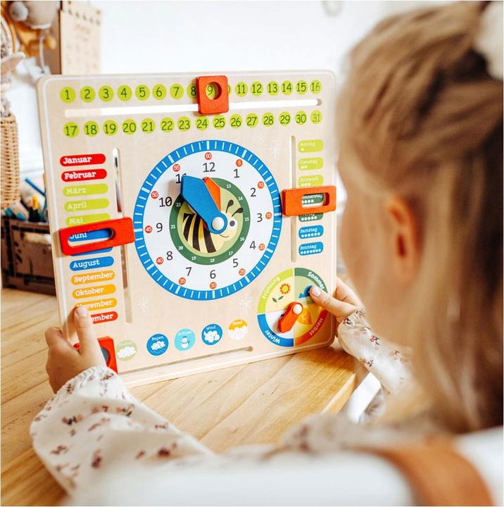 Produktbild small foot Lerntafel Datum, Uhr- Jahreszeiten (Deutsch)