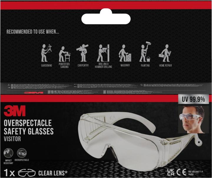 Produktbild 3M Schutzbrille für Brillenträger - VISITOR