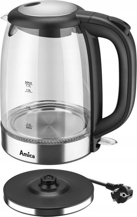 Image du produit Amica Czajnik szklany 1.7l KD2050G (1.70 l, Prise UE)
