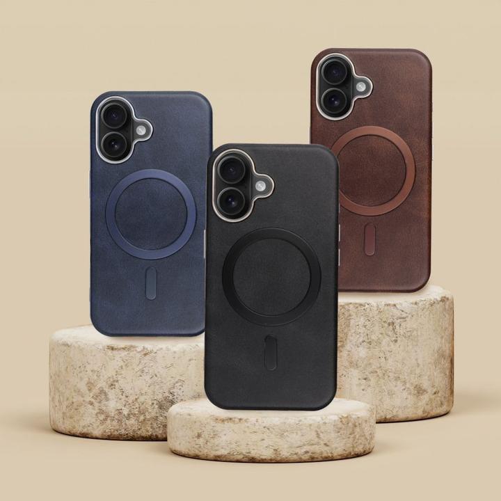 Immagine prodotto OEM Back panel cover GENTLEMAN MAG COVER Case compatible with MagSafe for IPHONE 15 brown (Apple iPhone 15)