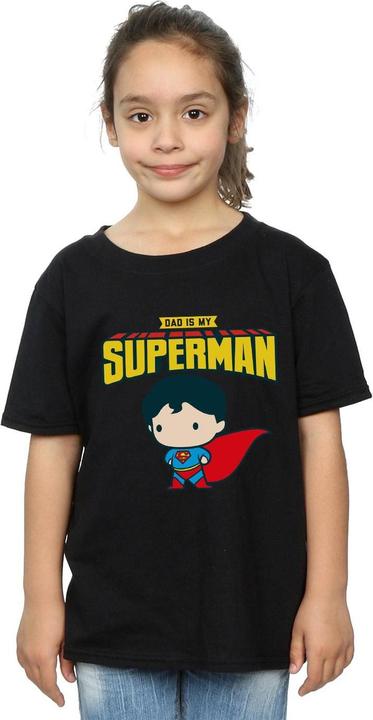 Image du produit - T-shirt SUPERMAN MY DAD IS MY HERO - Fille (152, 158)