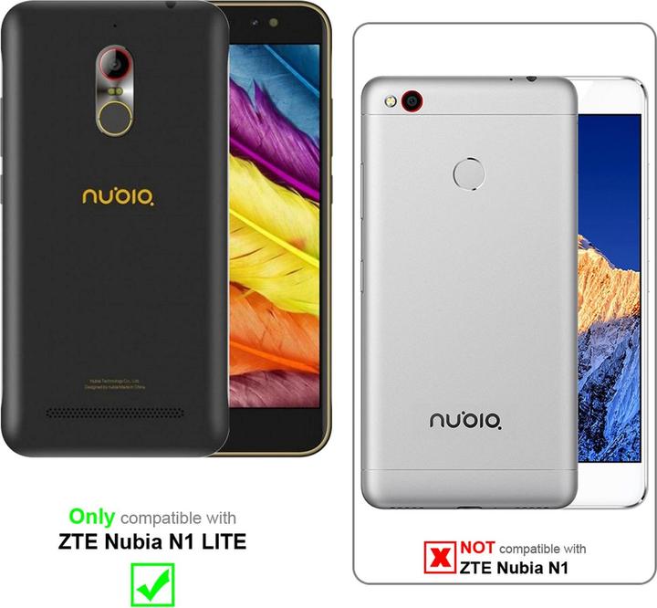Actual product image Cadorabo Book Invisible Magnet Cover (ZTE Nubia N1 Lite)