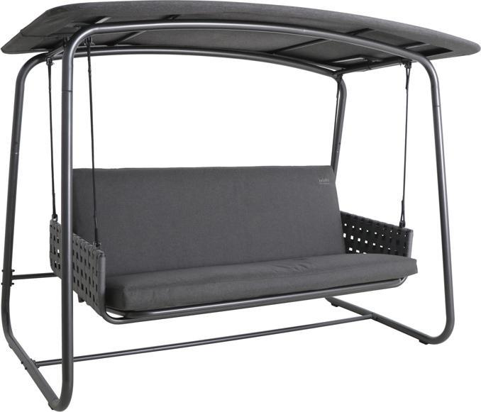 MWH Crossado Hollywood swing with roof steel/olefin