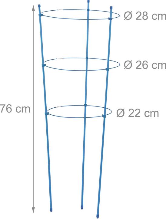 Image du produit Relaxdays 6x support pour plantes grimpantes (28 cm, 28 cm)