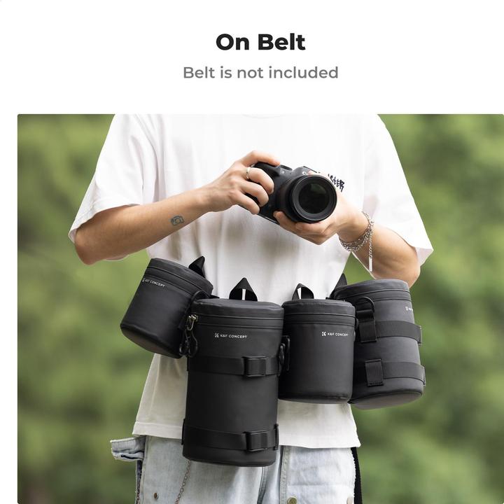 Actual product image K&F Concept Camera Lens Pouch XL Size (Lens bag)