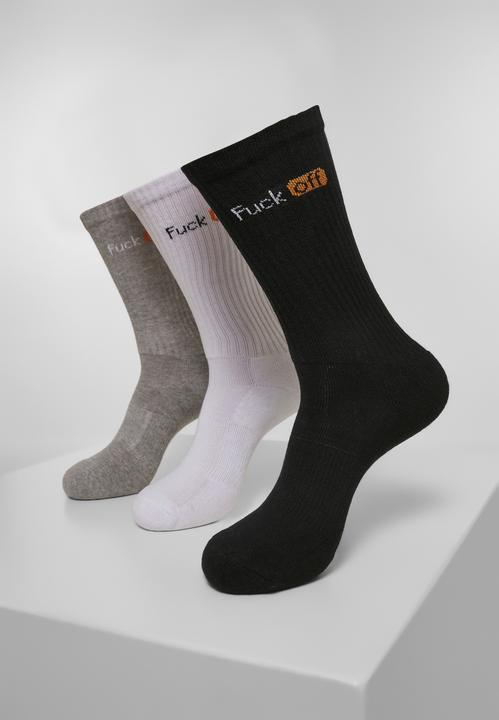 Immagine prodotto Mister Tee Calzini Fuck Off 3-Pack (confezione da 3, 35 - 38)