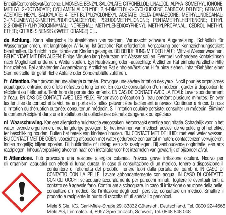 Immagine prodotto Miele Bottiglia di profumo DryFresh (50 Cicli di lavaggio, Gel)