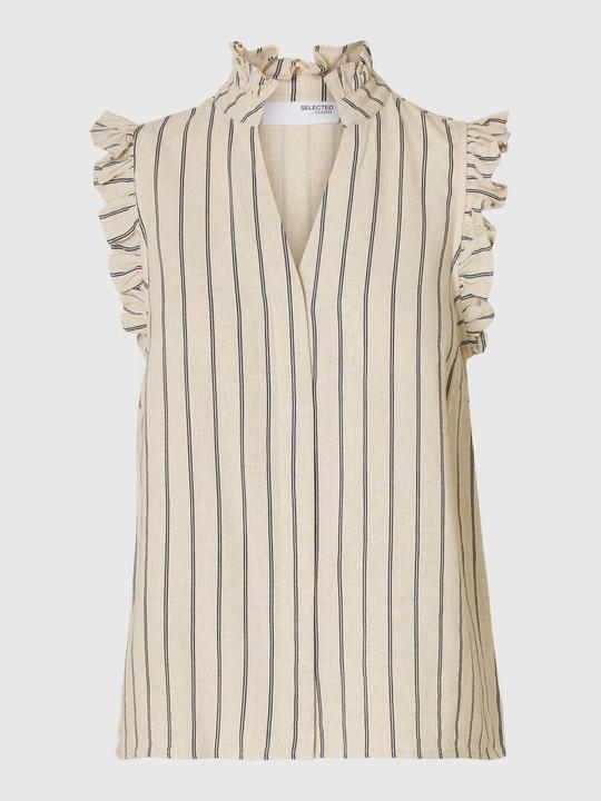 Produktbild Selected Femme Slfviva Sl Ruffle Striped Sun Top Noos (38)