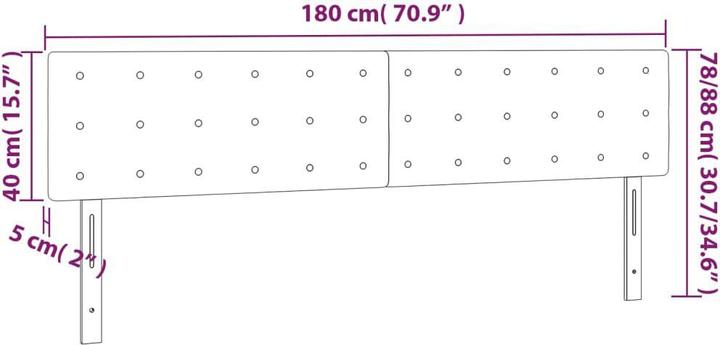 Actual product image VidaXL Kalli (180 x 5 x 88 cm)