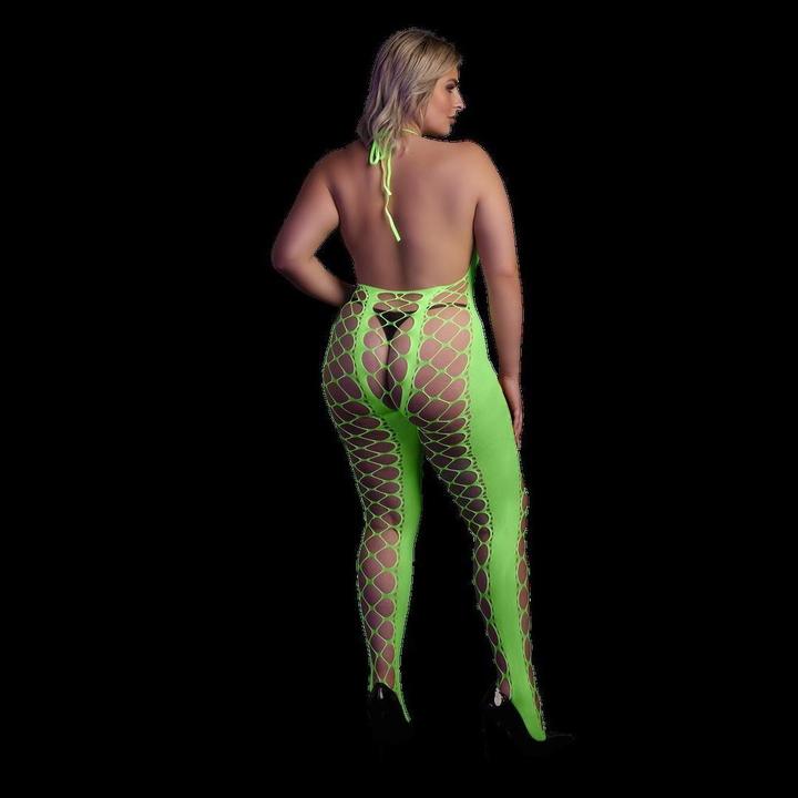 Actual product image Ouch! Bodystocking with Halterneck (XL, XXL, 3XL)