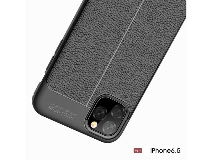 Produktbild Screenguard Apple iPhone 11 Pro Max Hülle Leather Design TPU Cover (Apple iPhone 11 Pro Max)