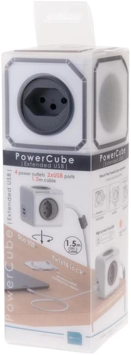 Produktbild Allocacoc PowerCube Extended S+ (4 x, Typ 13, USB-A, 1.50 m)