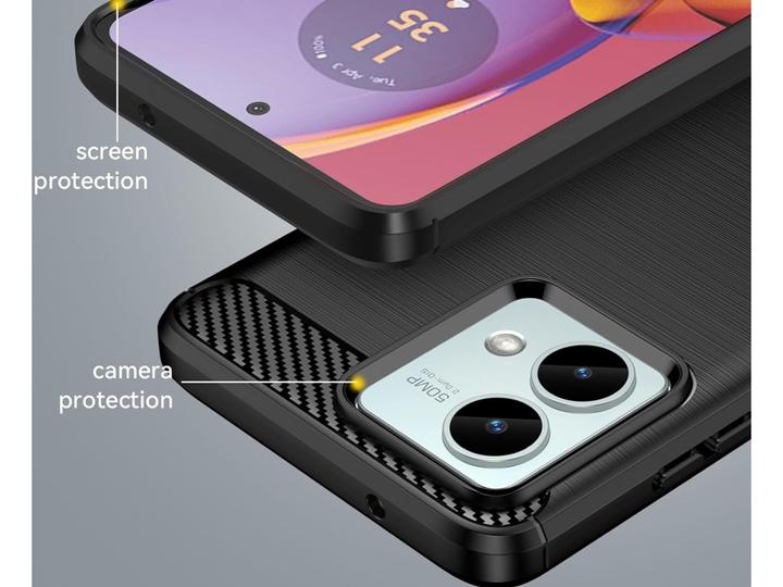 Immagine prodotto Screenguard Motorola Moto G84 5G Custodia Carbon Brushed Soft TPU (Motorola Moto G84)