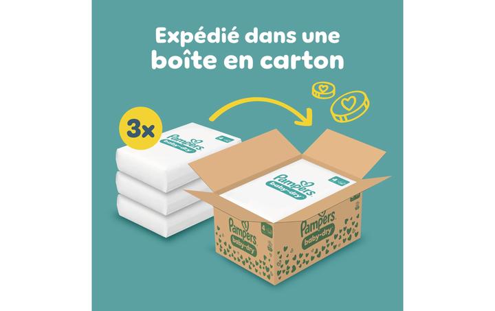 Image du produit Pampers Baby-Dry (Taille 4, Pack mensuel, 204 pièce(s))