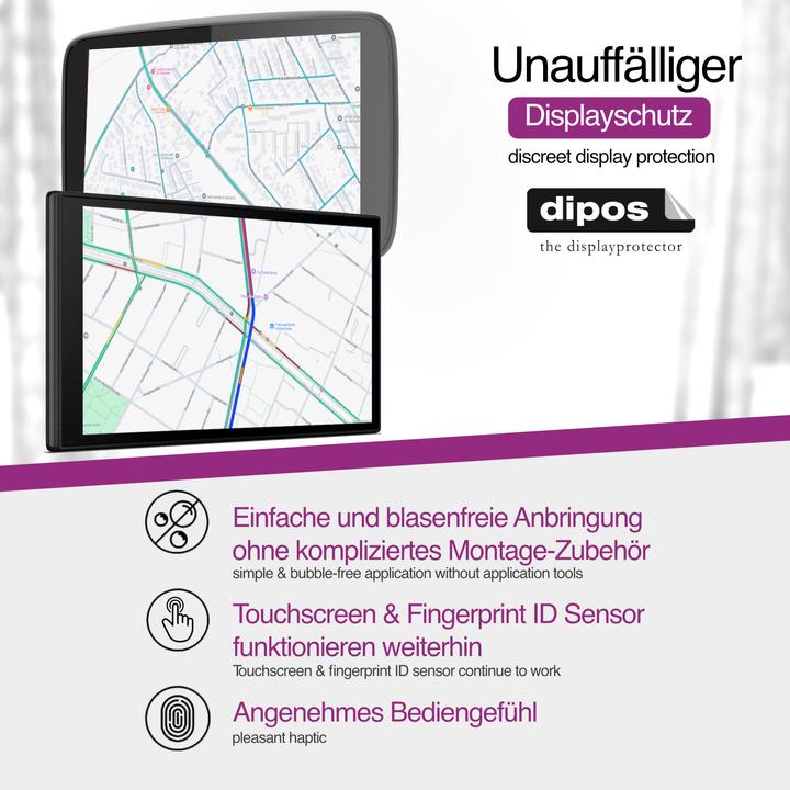 Actual product image Dipos Screen Protector Crystalclear for Sunweyer Motorrad Carplay 7
