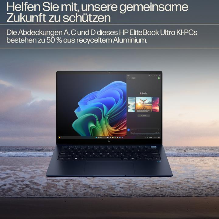 Produktbild HP EliteBook Ultra G1q (14", Snapdragon X Elite X1E-78-100, 16 GB, 512 GB, DE)
