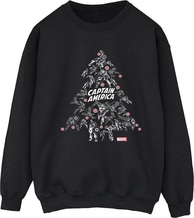 Image du produit - Sweat CAPTAIN AMERICA CHRISTMAS TREE - Femme (L)