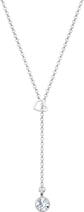 Image du produit Elli Coeur, chaîne en Y (Cristal de verre, Argent sterling 925, 40 cm)