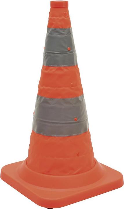 Dönges Cône de signalisation pliable, hauteur 500 mm, version Pro, entièrement réfléchissant
