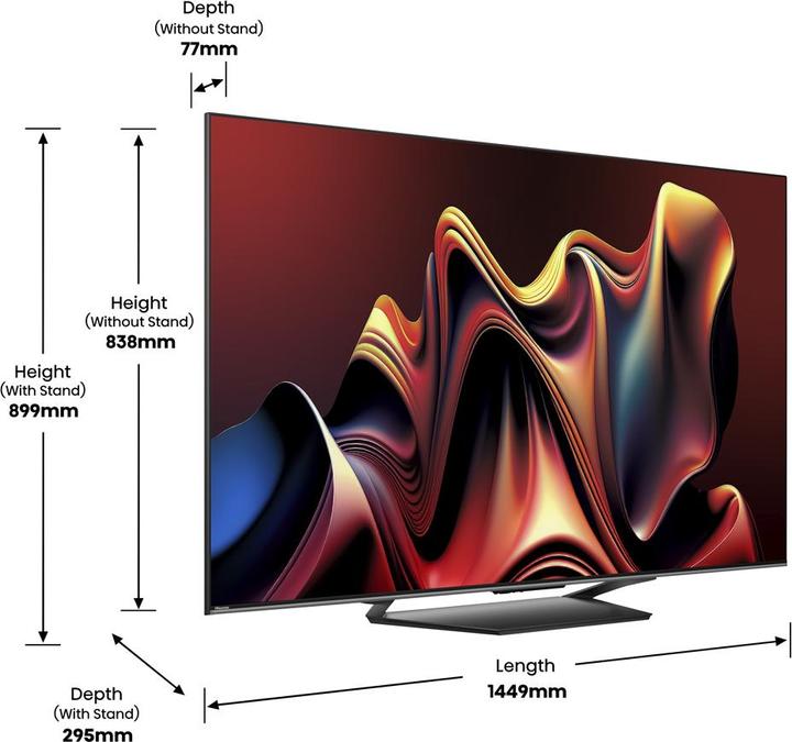 Produktbild Hisense TV 65U7NQ (65", U7K, LED, 4K, 2024)