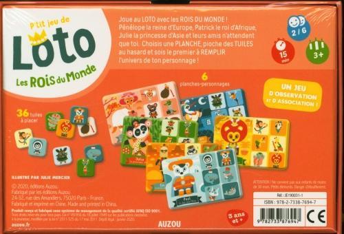 Image du produit Auzou France Les rois du monde : p'tit jeu de loto (Français)