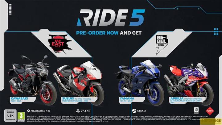 Actual product image Milestone RIDE 5 Day One Edition (PS5, DE)