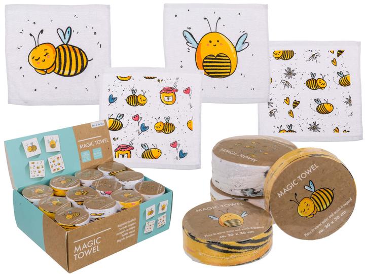 Actual product image Out of the blue Magic Towel Bees Honey (30 x 30 cm)