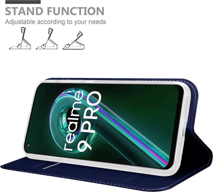 Actual product image Cadorabo Classy Book Case for Realme 9 5G / 9 PRO / V25 / Q5 / OnePlus Nord CE 2 LITE 5G (Vivo V25, Realme 9 Pro+, OnePlus North CE 2 Lite 5G)
