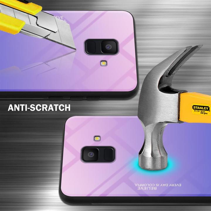 Actual product image Cadorabo TPU 2 colors glass cover (Samsung Galaxy J6 (2018))