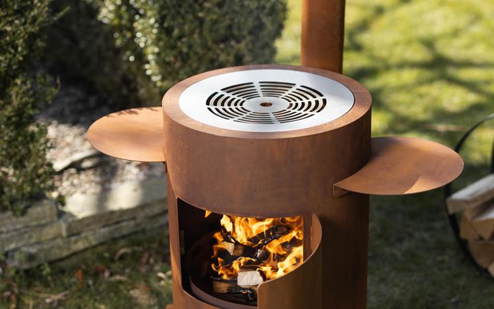 Image du produit Feu du Jardin Poêle à fondue et d'extérieur Deluxe rouille