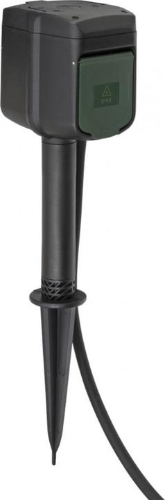 Actual product image Brennenstuhl Connect WIFI garden socket with ground spike and mounting plate IP44 2-fold 10m H07RN-F3G1,5 (2 x, CEE 7/3, 10 m)