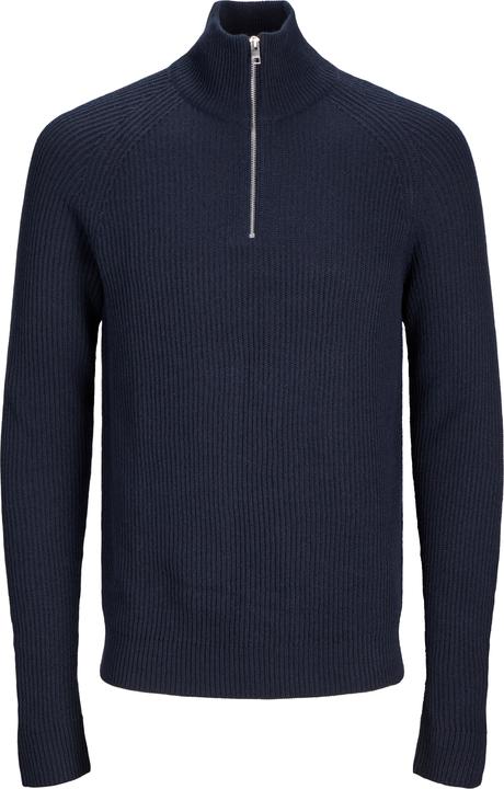 Jack & Jones Einfarbig Strickpullover mit Halber Reissverschluss Strickpullover mit Halber Reissverschluss (XXL)