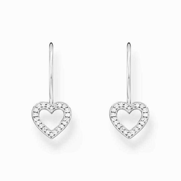 Image du produit Thomas Sabo Boucles d'oreilles en forme de coeur avec pierres blanches Argent (Argent sterling 925)