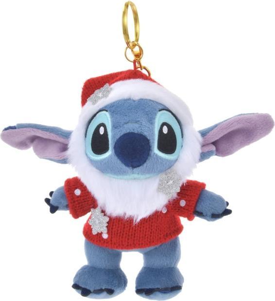 Actual product image Disney Stitch plush keyring Christmas