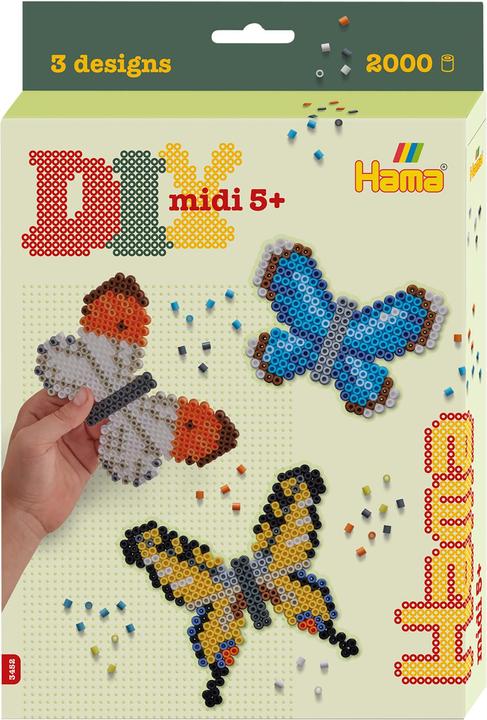 Actual product image Hama Iron on beads starter set midi butterflies