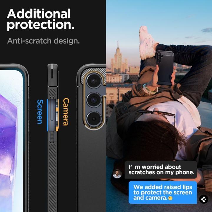 Actual product image Spigen Rugged Armor (Samsung Galaxy A55)