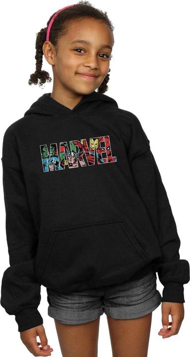Actual product image Girls Logo Character Infill Hoodie (140, 146)