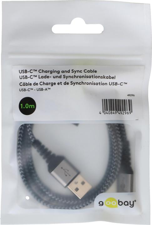 Image du produit Goobay USB A – USB C (1 m, USB 2.0, 60 W)