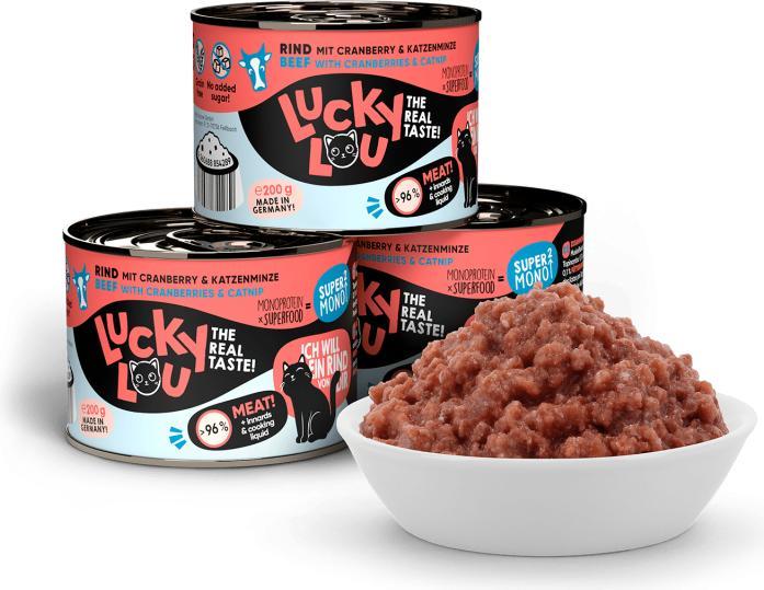 Immagine prodotto Lucky Lou Cibo umido per gatti (Adulto, 1 pz., 252 g)