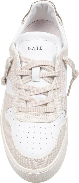 Produktbild D.a.t.e. D.a.t.e sneakers court platform in leather and fabric color white and beige (38)