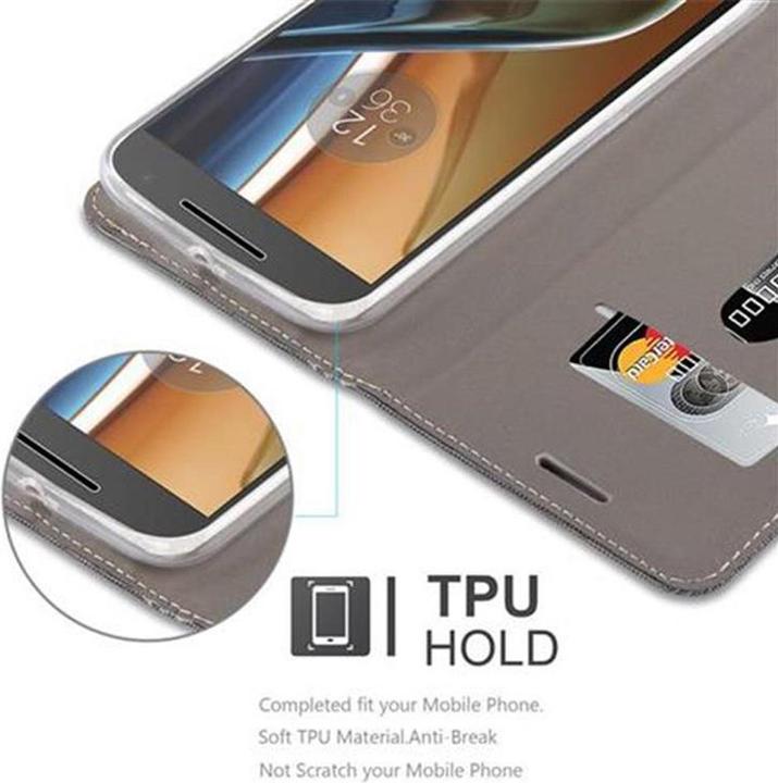 Actual product image Cadorabo Book Jeans Optics Cover (Motorola Moto G4 Plus, Motorola Moto G4)