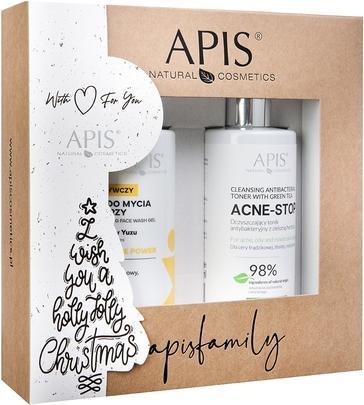 Actual product image Apis Apisset Ceramide Power Nourishing Face Wash Gel And Acne-Stop Cleansing Toner With Green Tea Set - 3 (Gel, 300 ml)