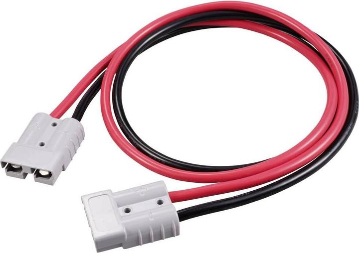 Tru Components Hochstrom Batteriesteckverbinder Verlängerungskabel 1 m TC-12195680 Schwarz, Ro