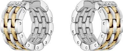 Hugo Boss Timeless bicolor hoop earrings 1580531