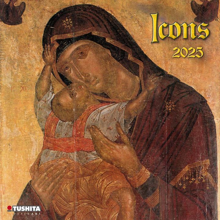 Actual product image Icons 2025 (30 x 30 cm, Hardcover, French, Dutch, Czech, Polish, Italian, Spanish, English, German)